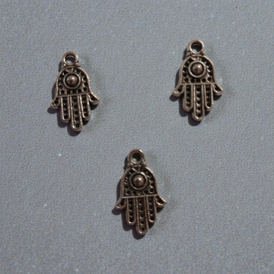 Подвеска металлическая для украшений "Рука Фатимы",  цена за 1 шт